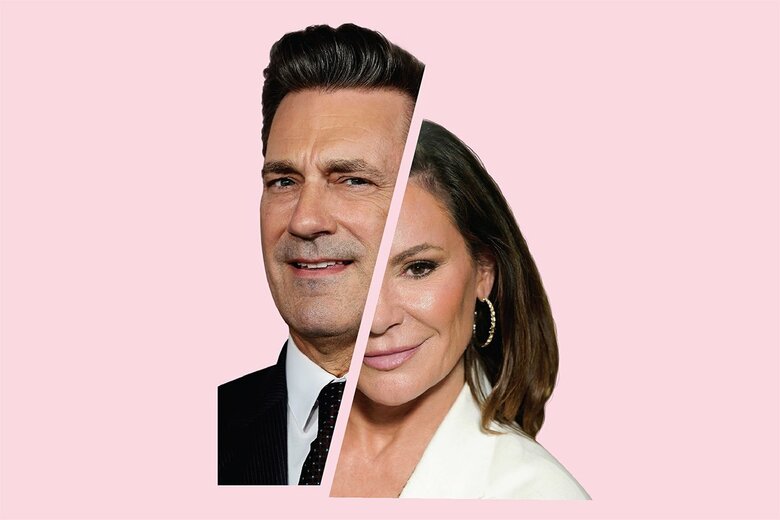 俳優のジョン・ハム（左）、伯爵夫人だったルアン・デ・レセップス　FROM LEFT: DIMITRIOS KAMBOURIS/GETTY IMAGES; LEIGH VOGEL/GETTY IMAGES FOR MISTR, FREE ONLINE PREP