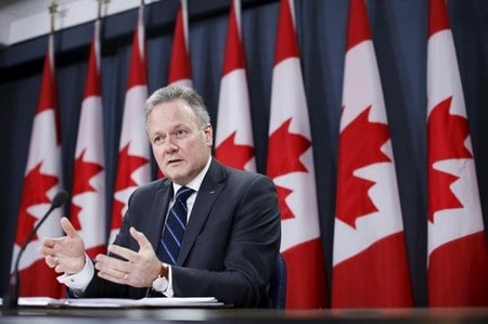 　４月１３日、カナダ中銀が政策金利を０．５％に据え置いた。写真はポロズ総裁。オタワで１月撮影（２０１６年　ロイター／Chris Wattie）