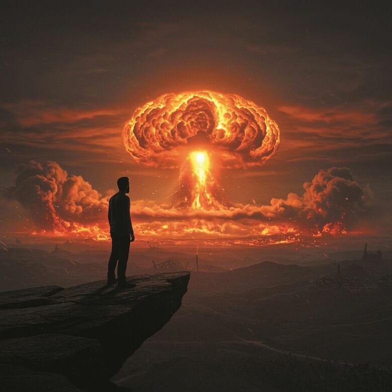 もしもAIが核のボタンを押したなら（AI生成画像）　AI-GENERATED IMAGE BY SHUTTERSTOCK AI/SHUTTERSTOCK