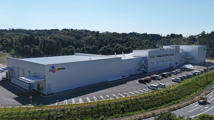 CJ第一製糖が1000億ウォン（約108億円）を投じて千葉県木更津市に2025年に建設した冷凍食品工場　（CJ第一製糖）