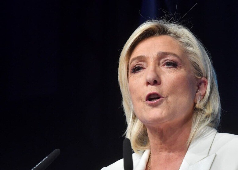 国民連合のマリーヌ・ルペン（6月10日）　Francois Pauletto / Hans Lucas via Reuters Connect