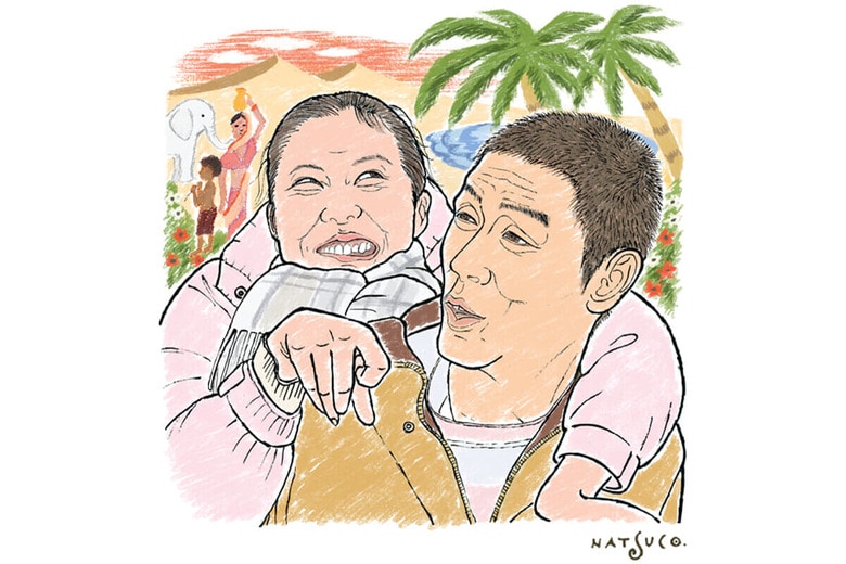 ILLUSTRATION BY NATSUCO MOON FOR NEWSWEEK JAPAN