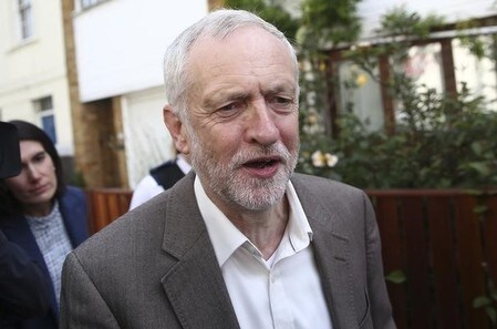 　６月２８日、英最大野党・労働党は、コービン党首（写真）に対する不信任動議を可決した。ロンドンで撮影（２０１６年　ロイター/Neil Hall）