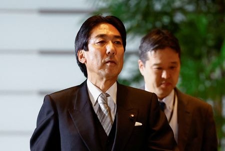 写真は木内稔経済財政相。２０２４年１０月、東京で撮影（２０２６年　ロイター/Issei Kato）