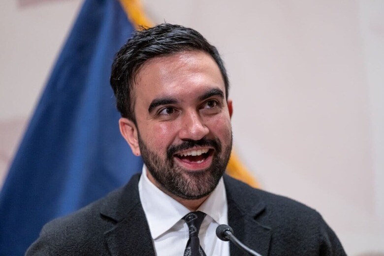 マムダニの掲げる政策のほとんどは日本では既に手当てされている問題　Lev Radin/Pacific Press/ZUMA Press Wire/REUTERS