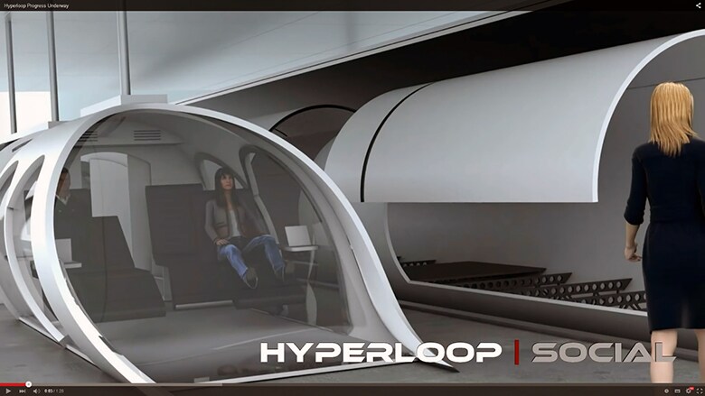 旅客機を代替するスピード輸送を目指す　Hyperloop Transportation Technologies-YOUTUBE