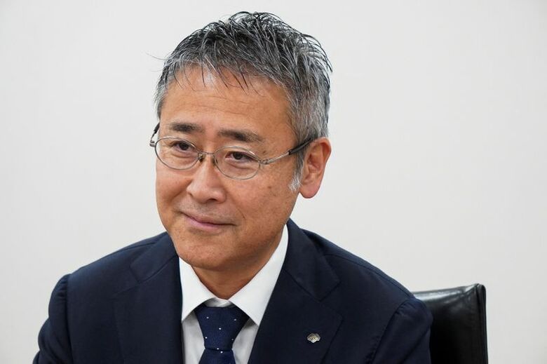 野村アセットマネジメントの大越昇一社長。10月1日、都内の同社オフィスで撮影。REUTERS/Miho Uranaka