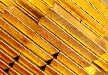 FILE PHOTO: Gold bars are seen at the Czech National Bank in Prague, Czech Republic April 16, 2013. REUTERS/Petr Josek/File Photo