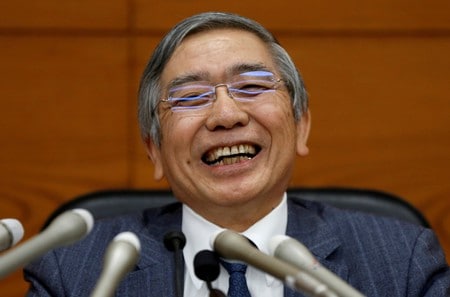 　２月１０日、政府は次期日銀総裁人事について、４月８日に５年間の任期満了を迎える黒田東彦総裁（写真）を続投させる方針を決めた。関係筋が１０日、明らかにした。２０１７年、都内で撮影（２０１８年　ロイター/Toru Hanai）