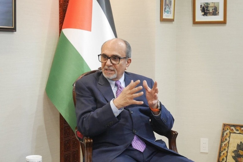 駐日パレスチナ常駐総代表部のワリード・シアム大使