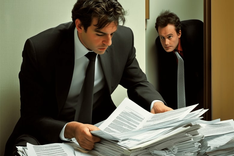 <strong>今回のAIイラスト：</strong>赤旗の調査力、朝日の…後追い力　AI GENERATED ART BY NEWSWEEK JAPAN VIA STABLE DIFFUSION