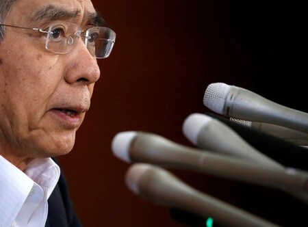 　９月９日、日銀の黒田東彦総裁は正午過ぎから、安倍晋三首相と首相官邸で会談した。写真は黒田総裁。都内で７月撮影（２０１６年　ロイター／Kim Kyung-Hoon）