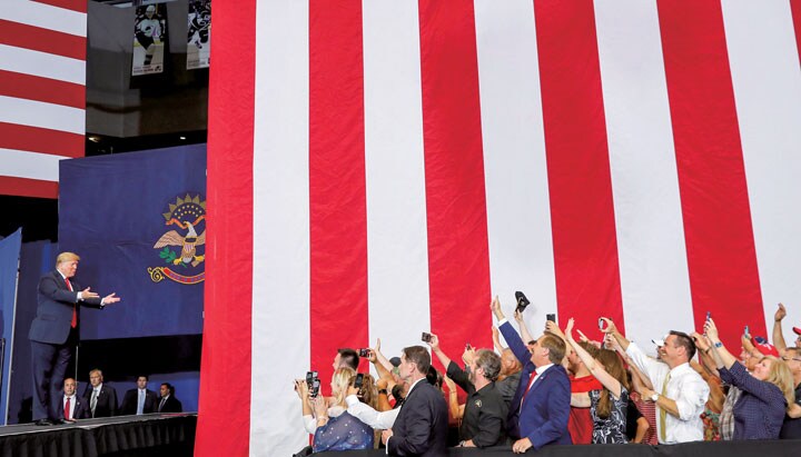 オルト・ライト寄りの姿勢を示してきたトランプ　Kevin Lamarque-REUTERS