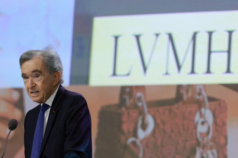 モエ・ヘネシー・ルイ・ヴィトンのベルナール・アルノー会長兼ＣＥＯ。４月２３日、フランスのパリで撮影（２０２６年　ロイター/ステファニー・ルコック）