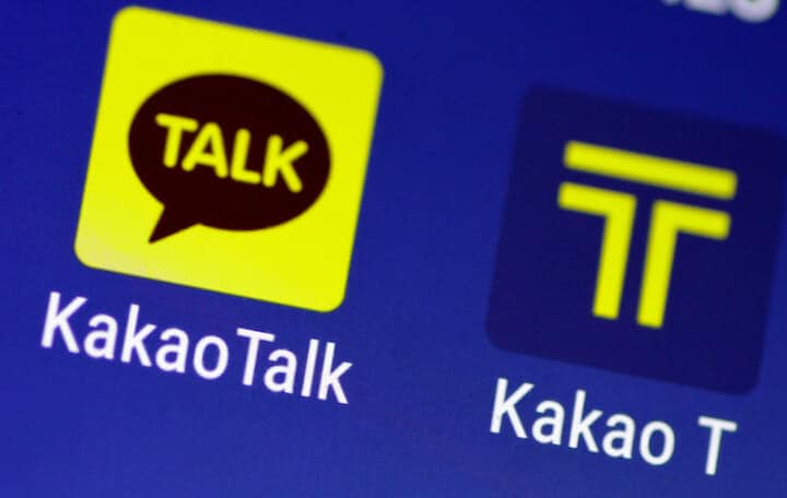 韓国でカカオトークのアクティブユーザーは人口の92％に相当する4750万人に達している...... REUTERS/Thomas White