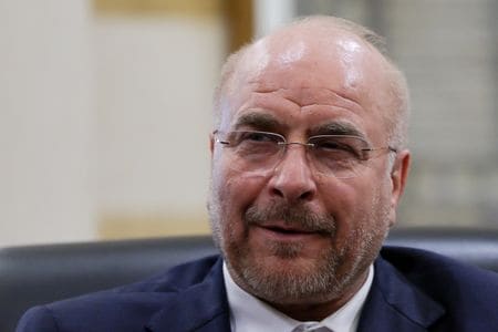 イランのガリバフ議長。２０２４年１０日、ベイルートで撮影（２０２６年　ロイター/Amr Abdallah Dalsh）