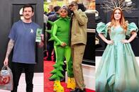 恐竜スーツ、妖しいヘッドピース、コンビニ帰りの仮装？　残念な注目を浴びてしまったセレブたち