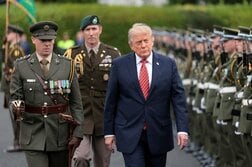 トランプ氏、アイルランド統一「見たい」と発言　物議醸す