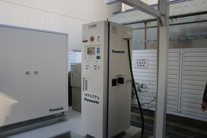 V2Xシステムの急速充電ステーション