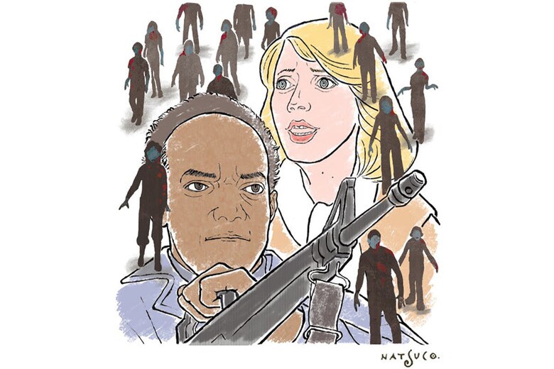 ILLUSTRATION BY NATSUCO MOON FOR NEWSWEEK JAPAN