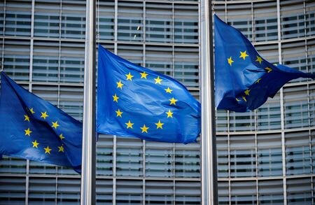 欧州連合（ＥＵ）は２７日、輸入する石油・天然ガスにメタンの排出規制を適用する法案を承認した。ＥＵ本部で昨年３月撮影。（2024年　ロイター/Johanna Geron/File Photo）