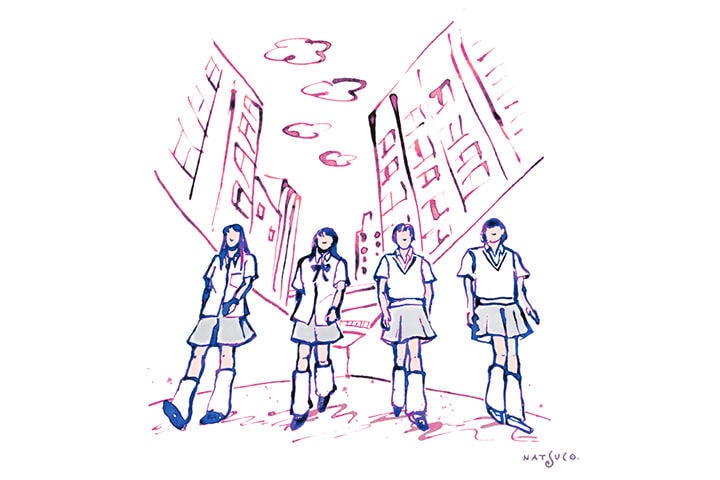 ILLUSTRATION BY NATSUCO MOON FOR NEWSWEEK JAPAN