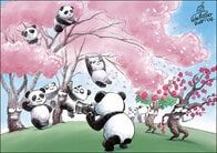 中国の花見も梅・牡丹より今は桜