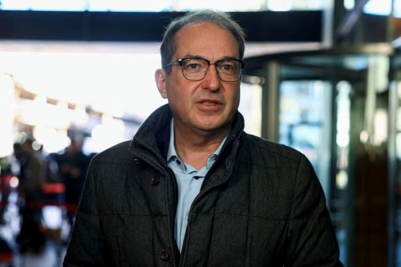 ５月７日、ドイツのドブリント内相（写真）はメルツ新政権の発足初日、亡命希望者を含め、非正規ルートでの入国を国境で拒否する命令を出した。写真は３月、ベルリンで撮影（２０２５年　ロイター/Christian Mang）