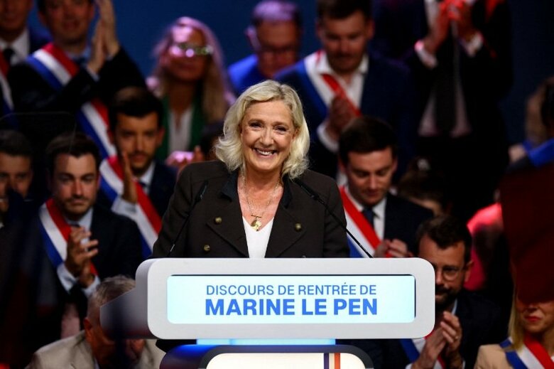 フランスの極右指導者で国会議員のマリーヌ・ルペン氏。フランス北部エナン・ボーモンで１３日撮影。REUTERS/Sarah Meyssonnier