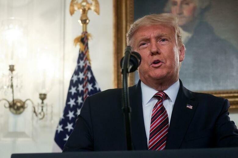 米マイクロソフトは9月10日、ロシア、中国、イランとつながりのあるハッカーが、11月の米大統領選の候補であるトランプ大統領(写真)と民主党のバイデン前副大統領の両陣営関係者らを標的にしていると指摘した。9日、ホワイトハウスで撮影(2020年　ロイター/Jonathan Ernst)