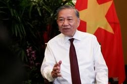 中国の関係は地域平和に寄与、越国家主席　にじむ竹外交