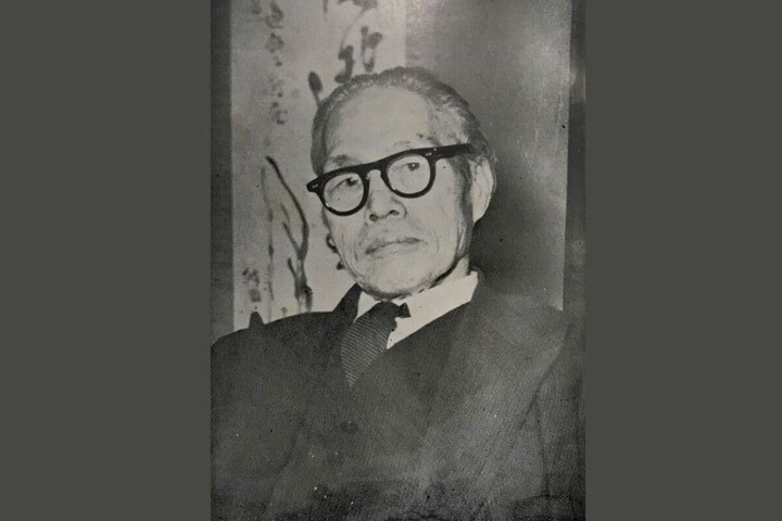 松村松年肖像（昭和29年1月5日撮影）出典：『松村松年自伝』