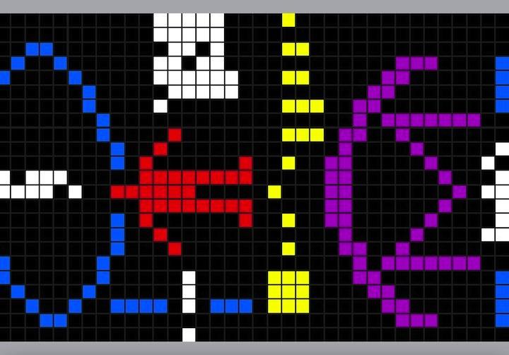 1974年に宇宙に向けて送信されたメーセージの一部　　Arne Nordmann/Wikimedia/CC BY SA 3.0