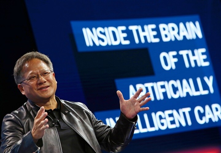 エヌビディアのジェンスン・ファンCEO　Mike Blake-REUTERS