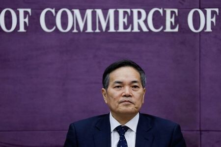 中国商務省の銭克明副大臣は１９日、同国が「一帯一路」構想を通じて途上国における債務持続性を推進すると表明した。写真は銭克明副大臣。１月２９日撮影（２０２１年　ロイター/Tingshu Wang）
