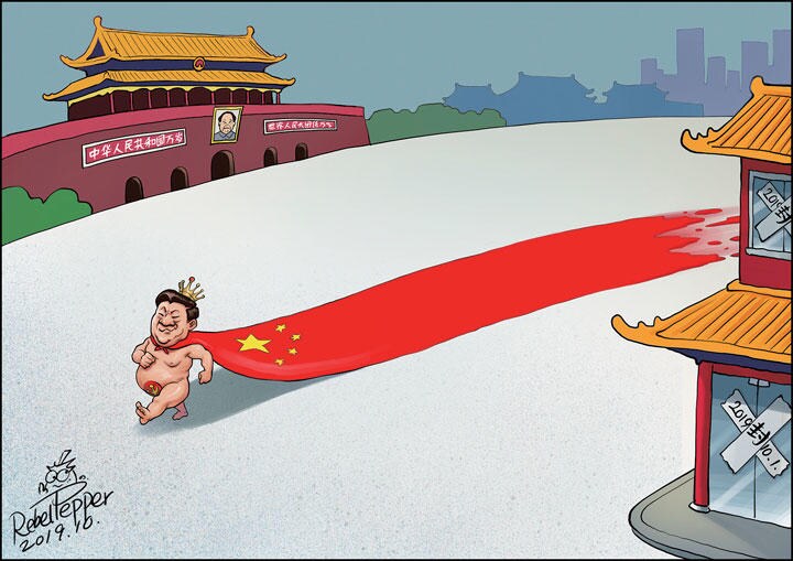 Kowtowing to Power / (c)2019 REBEL PEPPER/WANG LIMING FOR NEWSWEEK JAPAN