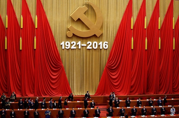 7月1日、人民大会堂で開催された中国共産党建党95周年記念大会　Kim Kyung-Hoon-REUTERS