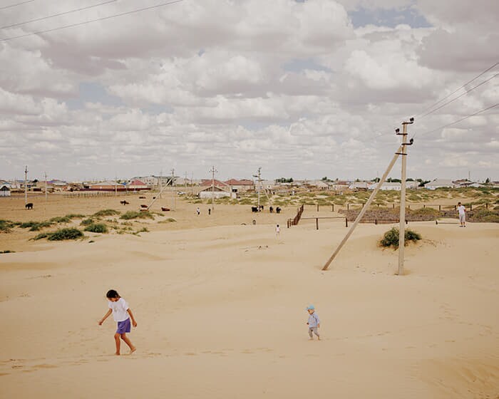 イサタイの入り口に広がる砂丘