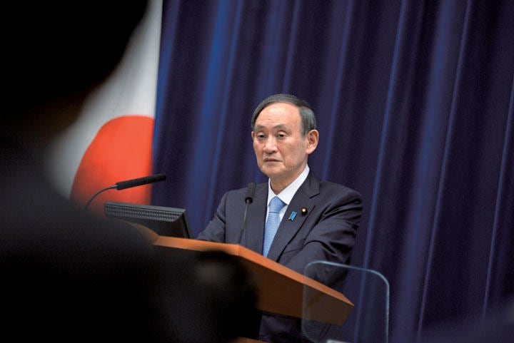 官房長官時代は「鉄壁の菅」と言われたが（2月2日）　David Mareuil-Pool-REUTERS