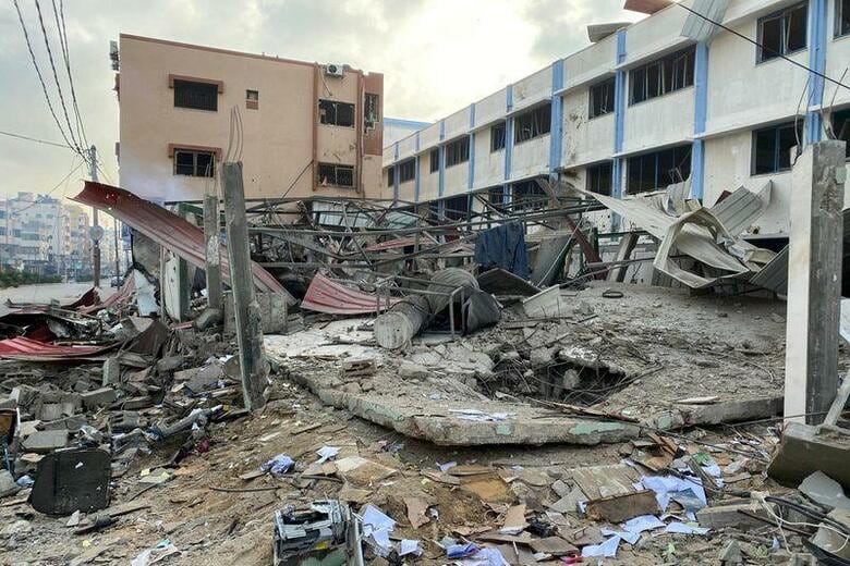 イスラエルは１２日、パレスチナ自治区ガザを実効支配するイスラム組織ハマスのメンバー１６人を殺害したと発表した。パレスチナ自治区ガザのようす。１１日撮影（２０２１年　ロイター／Suhaib Salem）