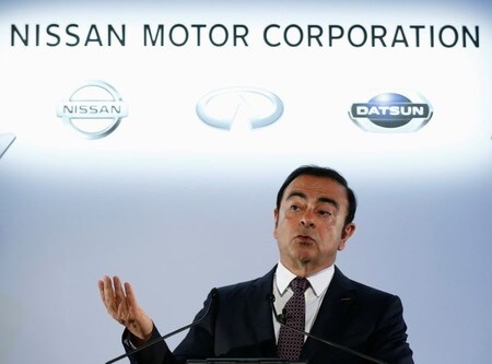 　１０月１４日、英ニュース専門局スカイニュースは、日産自動車のカルロス・ゴーン社長兼ＣＥＯ（写真）が、メイ英首相と面会すると報じた。写真は横浜で５月撮影（２０１６年　ロイター／Thomas Peter）