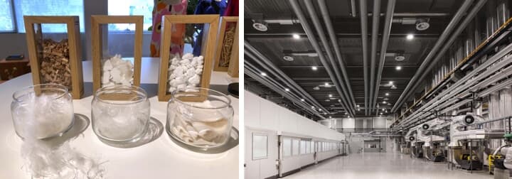 スピンノヴァの繊維と工場