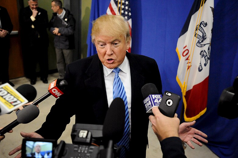 トランプの「イスラム教徒入国禁止」発言で共和党予備選はこのままの形で継続させることが困難に　Mark Kauzlarich-REUTERS