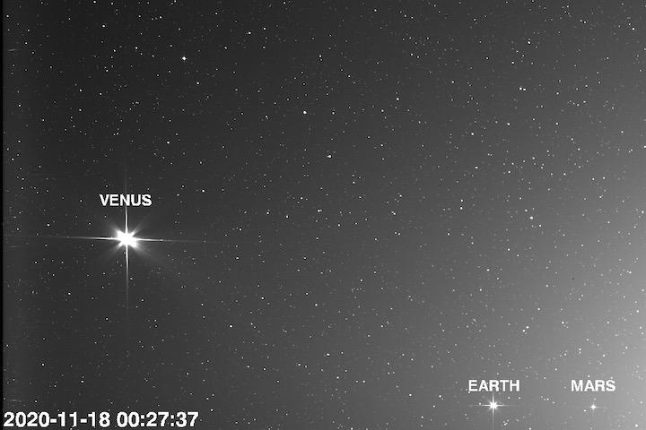地球から2億5100万キロの地点から撮影された...... ESA/NASA/NRL/Solar Orbiter/SolOHI