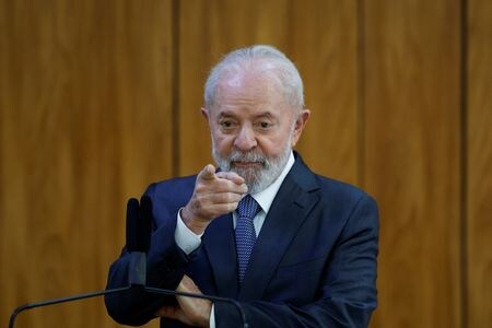 　６月２７日、ブラジルのルラ大統領は、政府支出を削減する余地は常にあると述べた。ブラジル・ブラジリアで５月３日撮影（２０２４年　ロイター/Adriano Machado）