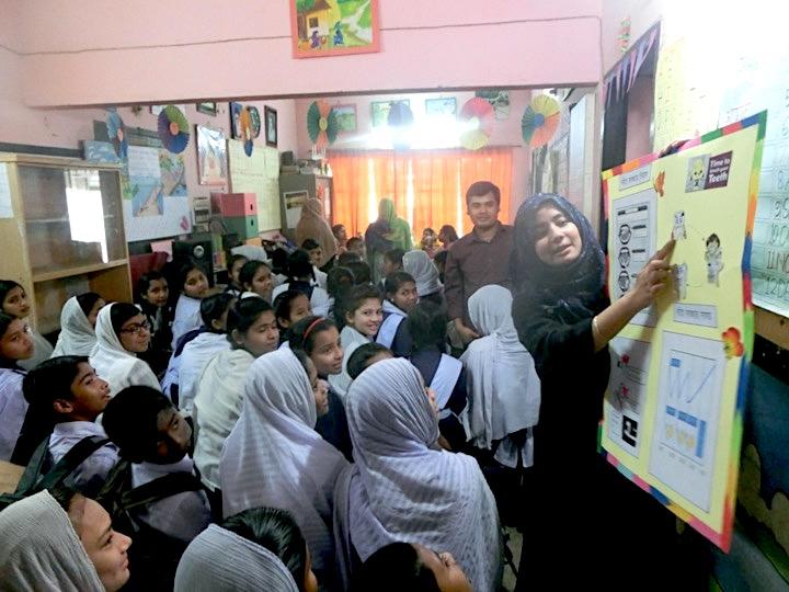 学校での食育授業の様子