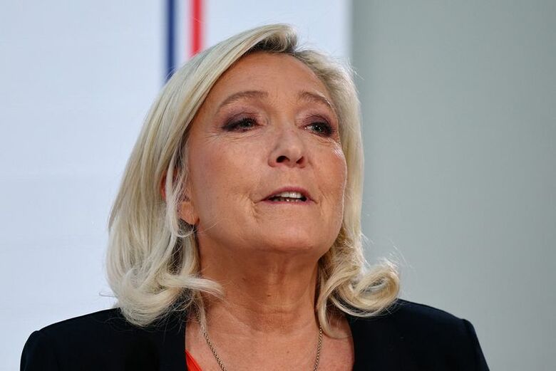 普通極右政党「国民連合（RN）」の実質的な指導者で支持率首位のマリーヌ・ルペン氏。10月6日、パリで撮影。REUTERS/Sarah Meyssonnier