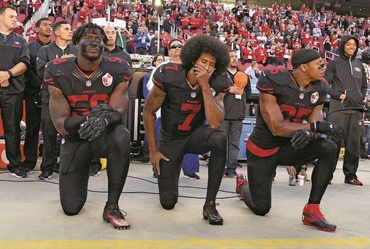 人種差別に抗議するキャパニック