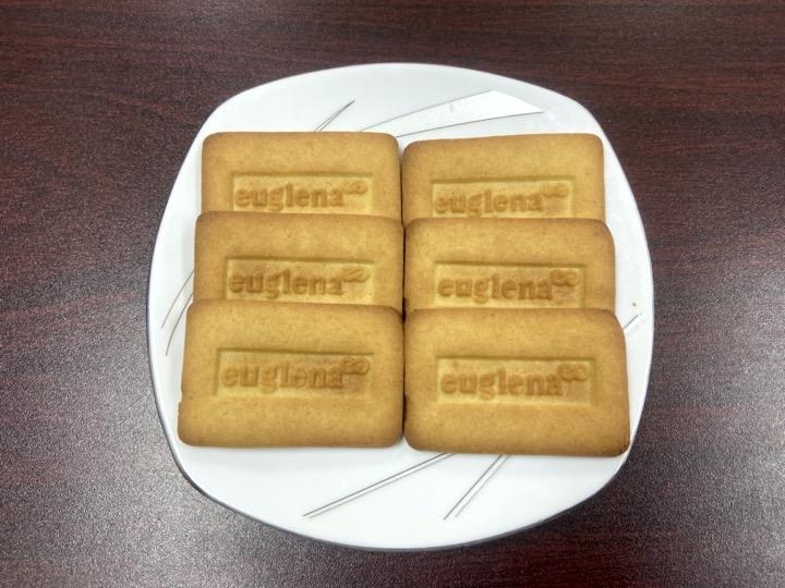ユーグレナGENKIプログラムで配布しているユーグレナ入りクッキー（1袋6枚入り）
