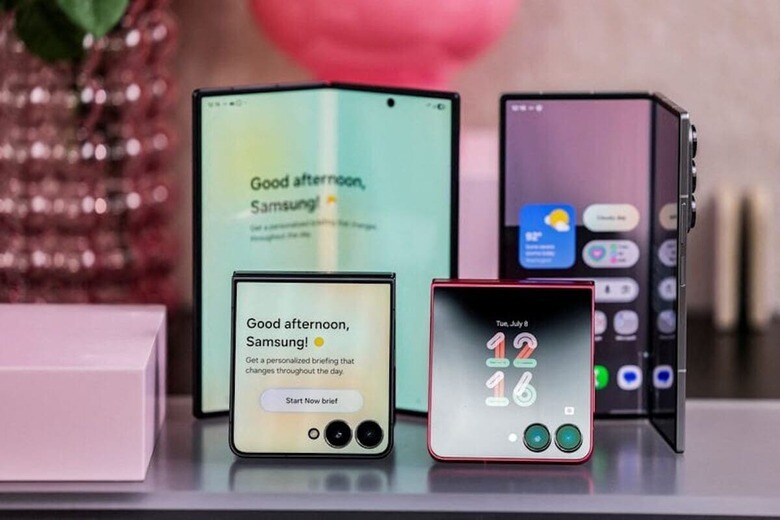 １０月３０日、 韓国サムスン電子が発表した第３・四半期決算は、営業利益が前年同期比３２％増加した。写真は同社製品。ニューヨークで７月撮影（２０２５年　ロイター/Jeenah Moon）